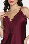Zivame Bridal Satin Short Set - Purple Potion — thumbnail 5